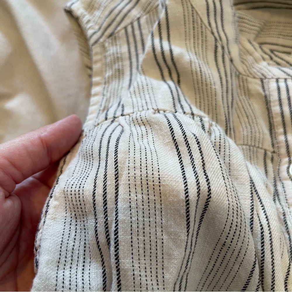 Lucky Brand Beige Striped Jumpsuit Size XS - Picture 5 of 6